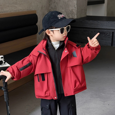 男童三合一冲锋衣儿童外套冬装