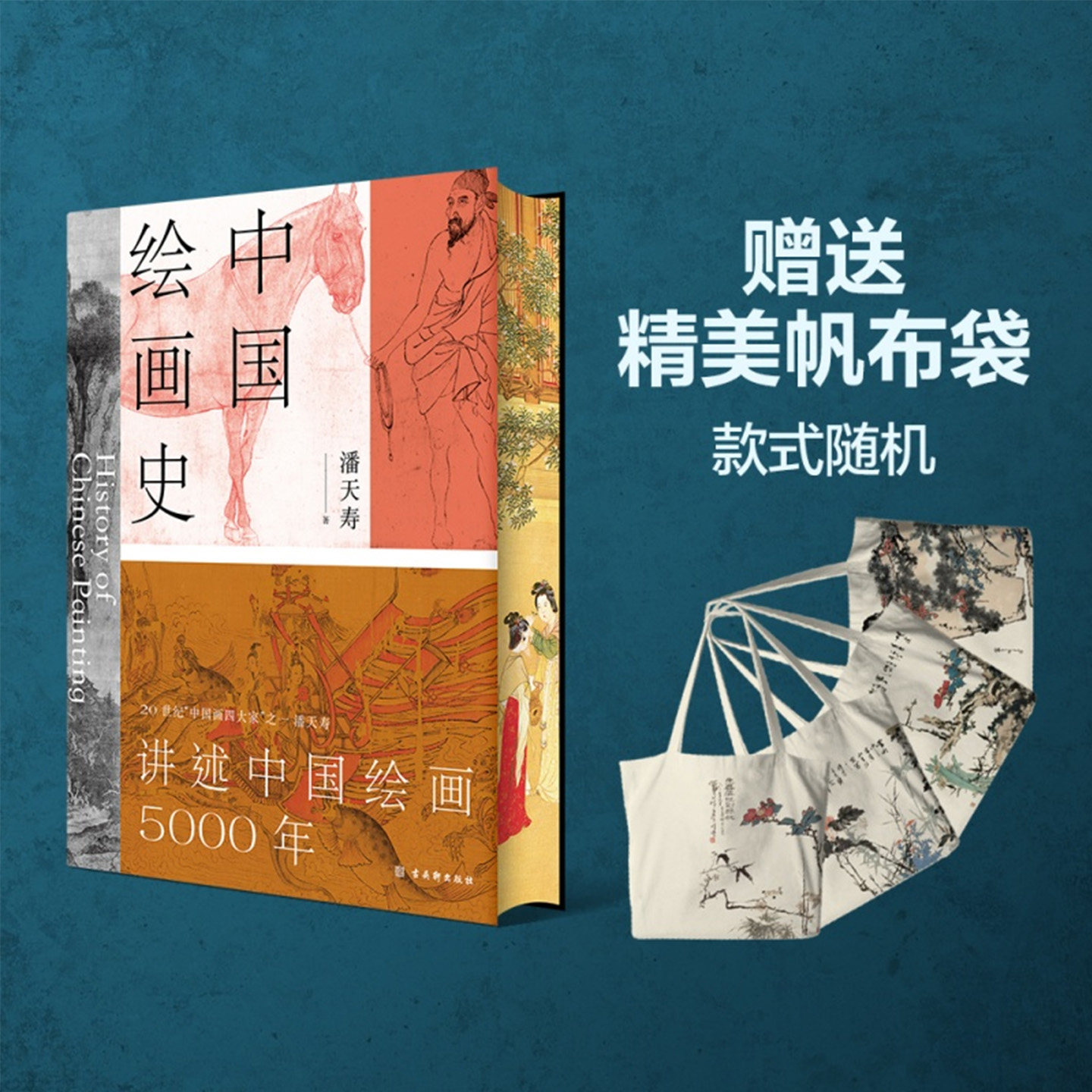 中国绘画史 +江山至美帆布袋 绘画版“美的历程” 中国现代美术史开山之作 解读国画艺术美学 潘天寿诞辰125周年全彩典藏本  正版