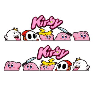 星之卡比车贴车窗可爱个性创意汽车划痕遮挡摩托电动车装饰贴纸