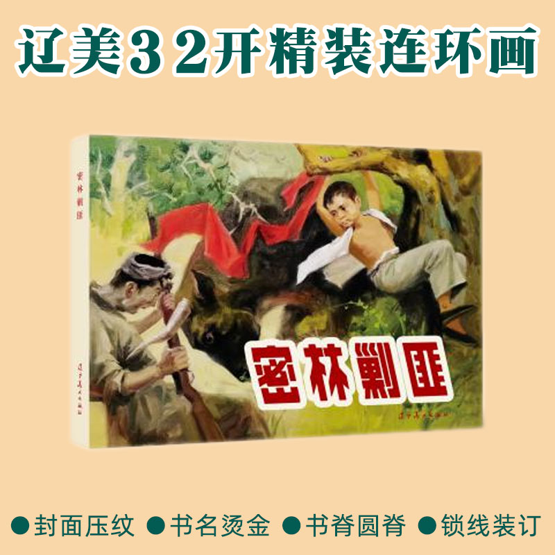 密林剿匪 辽宁美术出版社32开大精连环画 全新正版塑封单本全册连环画 李皓等绘画