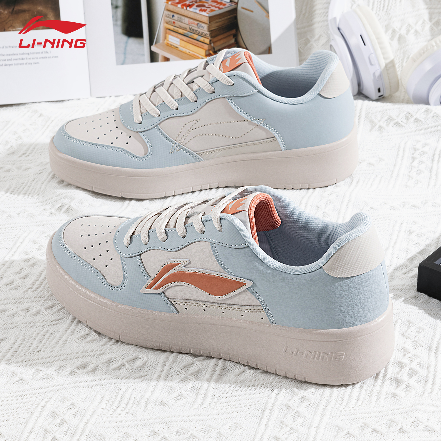 李宁板鞋女鞋2025新款