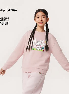 李宁卫衣女迪士尼联名圆领卫衣