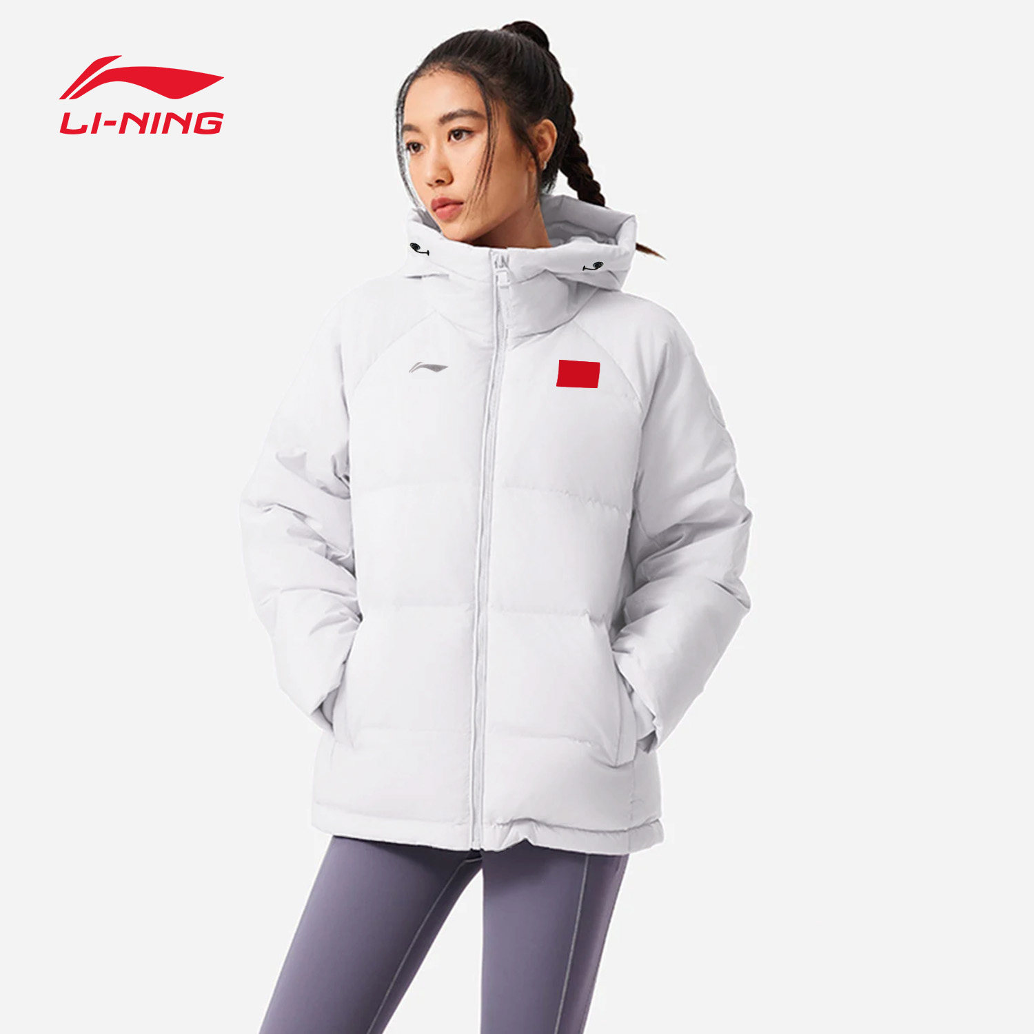 李宁短款羽绒服女款加厚保暖防风2026秋冬季新款宽松运动连帽外套,运动服/休闲服装,运动羽绒服,淘宝优惠券,粉丝福利购,淘宝优惠卷