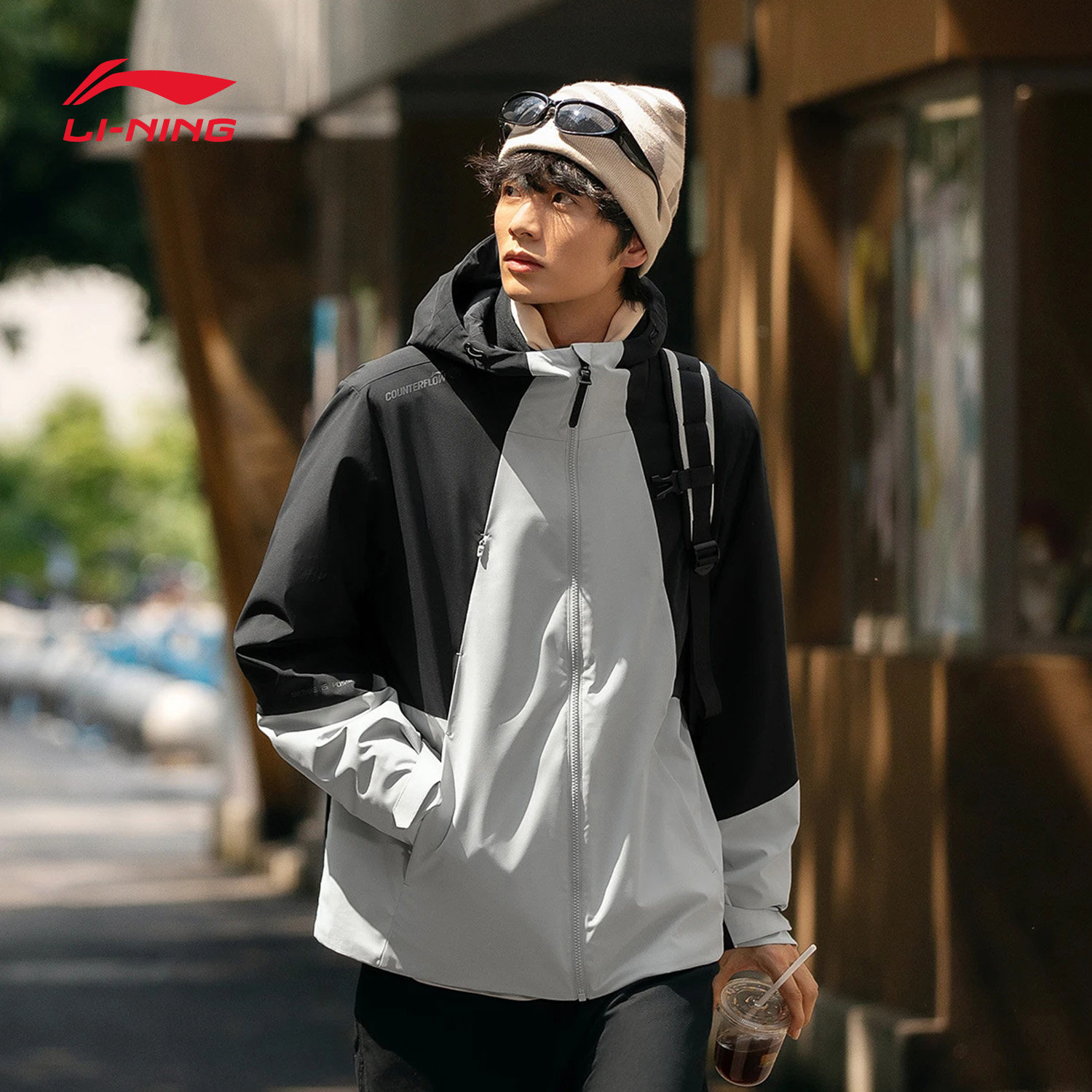 【肖战同款】李宁三合一冲锋衣男CF溯珑壳女款2026春冬季加绒外套