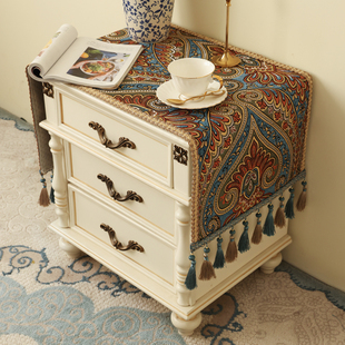 高端欧式床头柜盖布高档轻奢高级感主卧音响防尘罩巾垫布2025新款