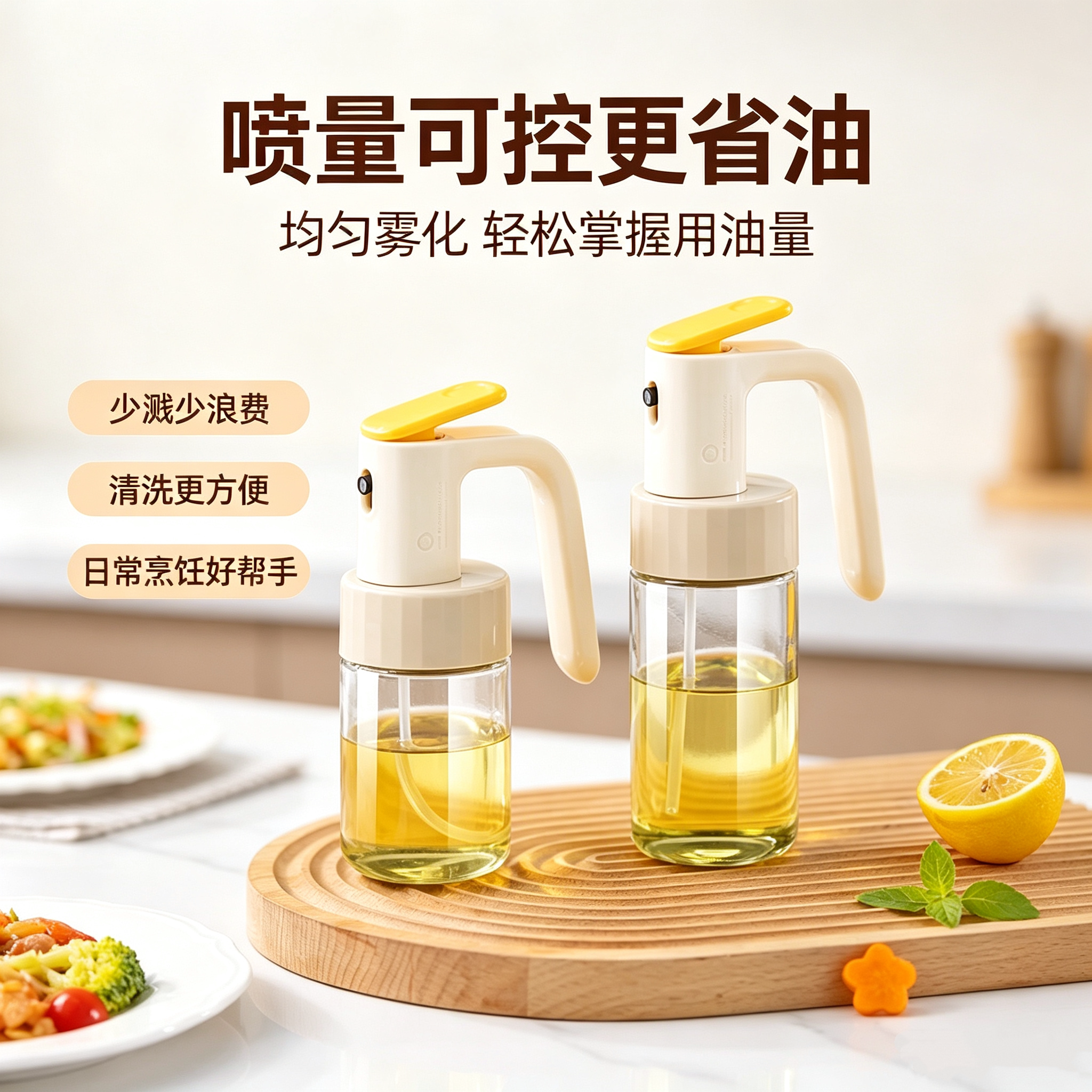 玻璃雾化喷油壶空气炸锅用