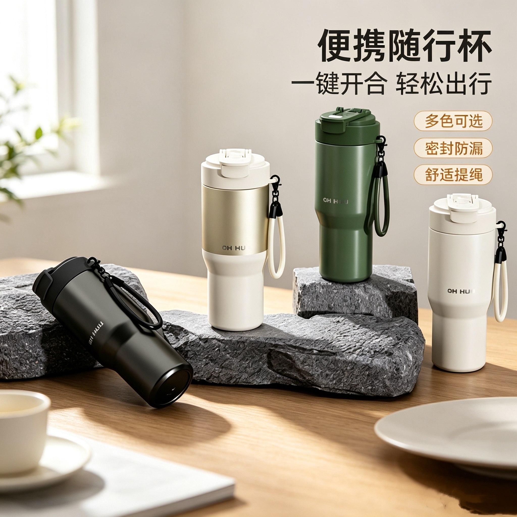 大容量不锈钢车载保温杯可定制