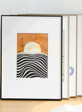 铝合金相框挂墙简约画框十字绣拼图裱框定制装裱海报A3金属框架A4