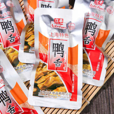 立丰食品原味鸭舌250g散装休闲零食卤味鸭舌头熟食小吃上海特产