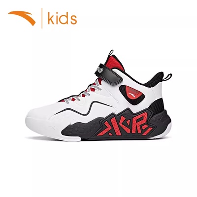 安踏儿童篮球鞋皮面防水运动鞋