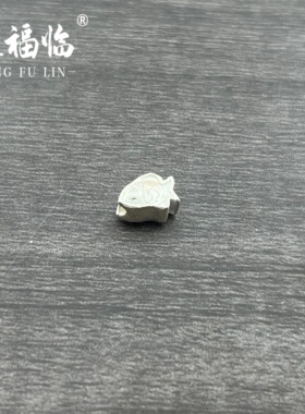 足银999DIY素银鲤鱼跃龙门隔珠