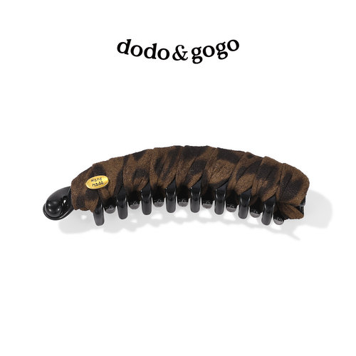 DODOGOGO豹纹马尾香蕉夹发饰