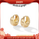 DODOGOGO素圈耳扣女款 高级感金属轻奢耳环2026新款 圈圈耳钉耳圈