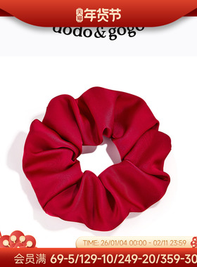 DODOGOGO发饰黑色百搭大肠发圈女简约高级感发绳气质扎发头圈发饰