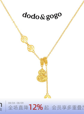 DODOGOGO金色葫芦项链轻奢小众