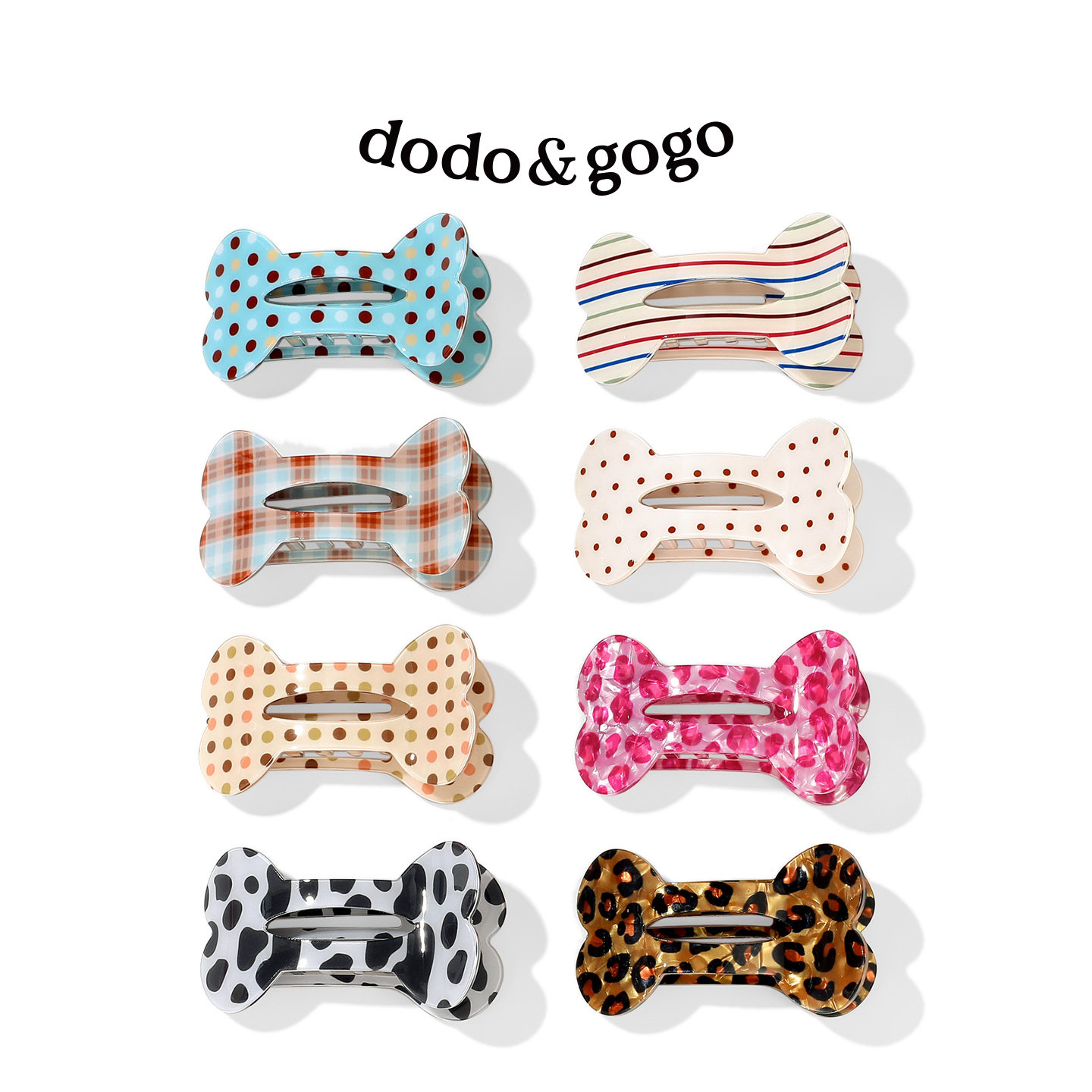 DODOGOGO骨头鲍鱼夹不硌头百搭图片