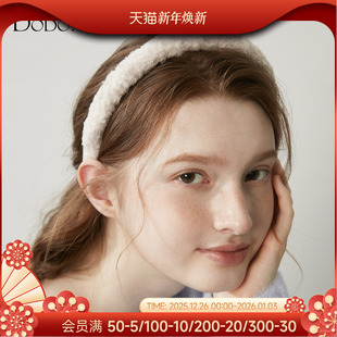 DODOGOGO纯色毛绒发箍女款 气质高颅顶头箍秋冬洗脸头饰 2025新款