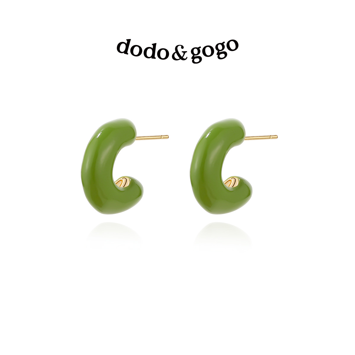 dodogogo异形滴油C型圈耳钉