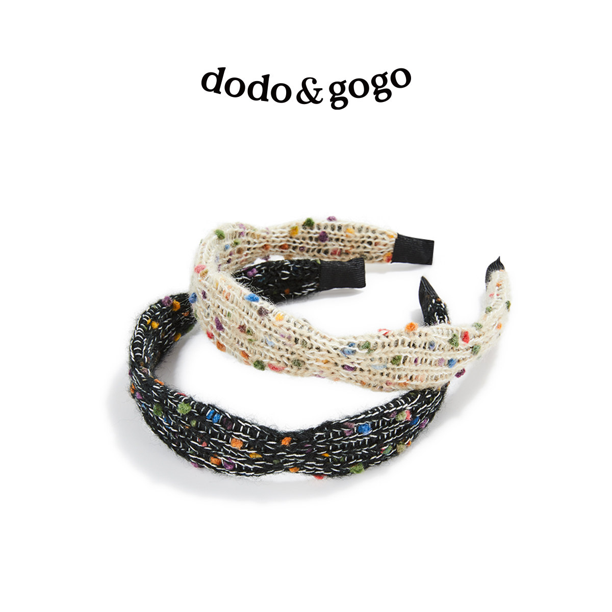 DODOGOGO春夏彩色毛线针织发箍甜美高颅顶发饰洗脸新款百搭头箍女