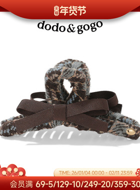 DODOGOGO毛线蝴蝶结彩色发抓女2026新款秋冬氛围感抓夹甜美风发饰