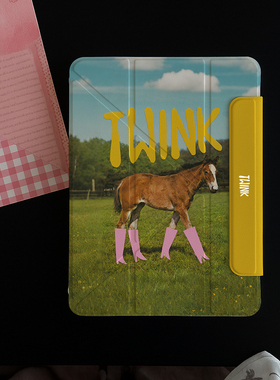 平板ipad11保护壳y折磁吸双面夹粉靴小马适用苹果air7保护套2025pro11寸air6/5/4带笔槽13寸防护10代mini7