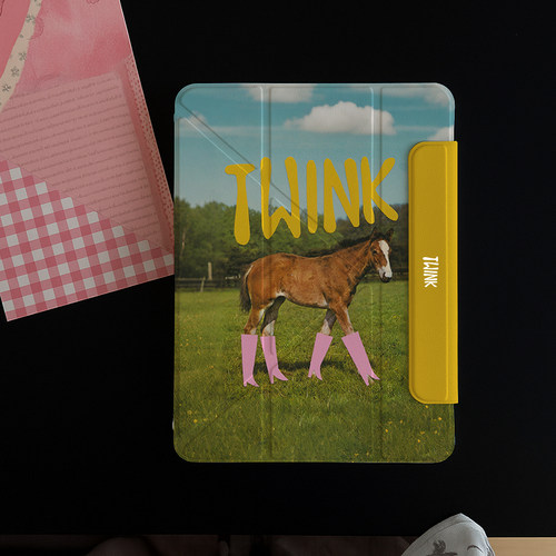 平板ipad11保护壳y折磁吸双面夹粉靴小马适用苹果air7保护套2025pro11寸air6/5/4带笔槽13寸防护10代mini7