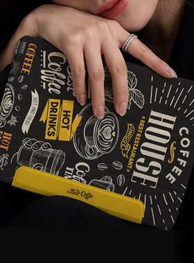 【Y折磁吸双面夹】适用苹果ipadair7保护套黑色mini7/6/5带笔槽防摔2025文艺咖啡pro13轻薄亚克力vivopad3pro