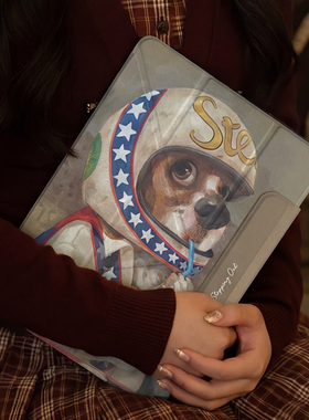 磁吸可拆卸ipad2025保护套新款air6/5适用苹果iPad10宇航员小狗oppopad4pro搭扣双面夹9带笔槽全包11代mini7