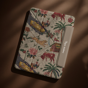 横竖磁吸2025新款适用苹果ipad11保护壳air7保护套10带笔槽pro11平板双面夹matepadair12复古牛虎mini7/6/5