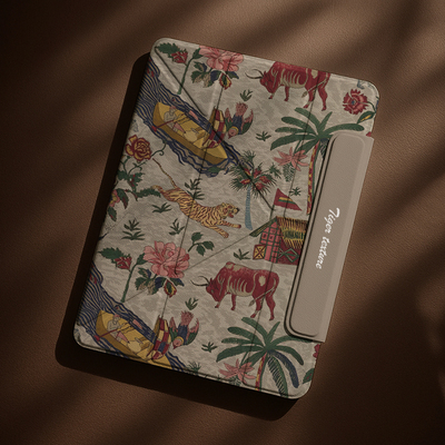 横竖磁吸2025新款适用苹果ipad11保护壳air7保护套10带笔槽pro11平板双面夹matepadair12复古牛虎mini7/6/5