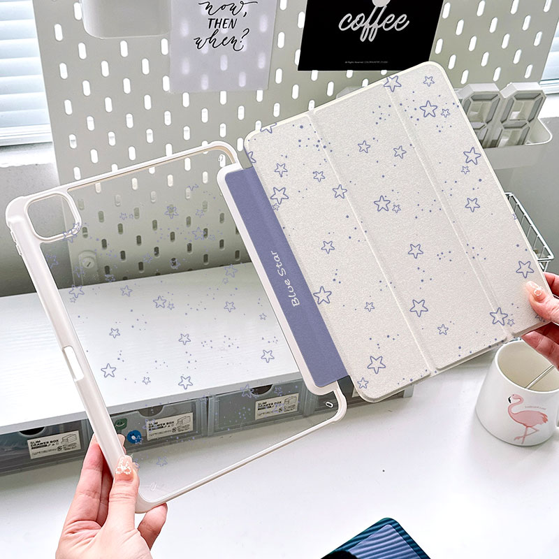 ipadmini7保护套亚克力星星720旋转2025款Air6小米平板7平板电脑pro11第9代十无笔槽白简约ipad11代硬壳8图片