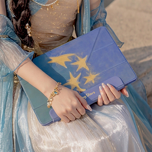 ipad11代保护壳亚克力mini7带笔槽pro13磁吸双面夹星星air6/5拆分10.9适用苹果pro2025创意文艺女生iqoopad2