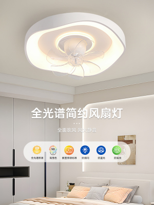 卧室吸顶风扇灯2025新款新型家用客厅餐厅儿童房间摇头吊扇灯一体