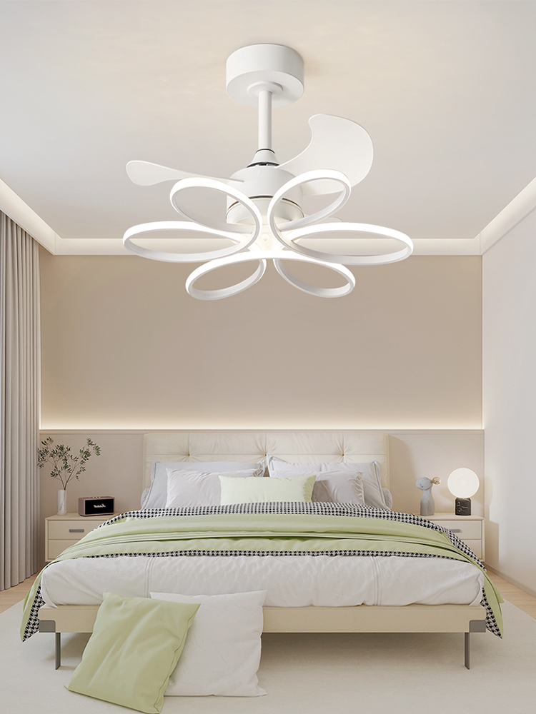 餐厅客厅风扇吊扇灯2025新款网红吊顶灯家庭卧室隐形风扇灯