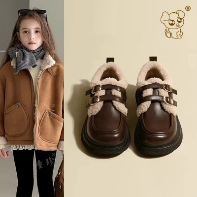 女童鞋子2025新款冬季小女孩