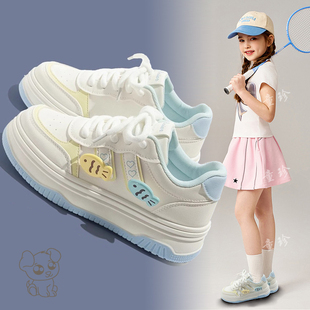 女童板鞋2026新款春秋运动网鞋春款女孩小白鞋中大童春鞋儿童鞋子