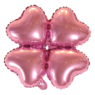 元旦圣诞红绿色四叶草铝膜气球装饰商店开业周年庆典教室氛围布置