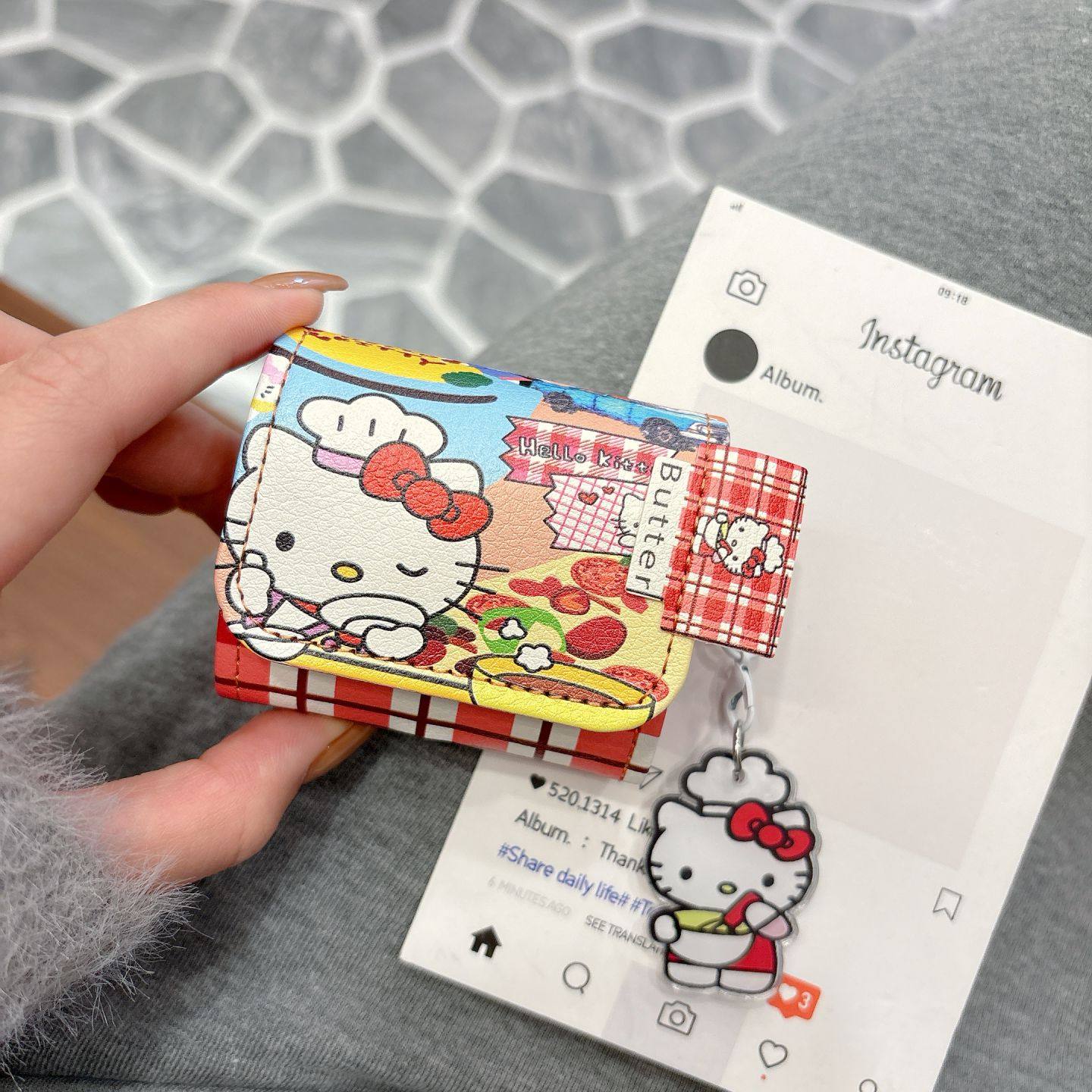 趣味卡通厨师凯蒂猫适用2025新款华为freeclip2耳机套freebuds7i皮质6i/5i耳机包pro3pro2软壳freeARC保护套