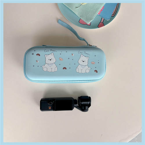 可爱西高地适用DJI大疆pocket4运动相机收纳包pocker3/4代通用包