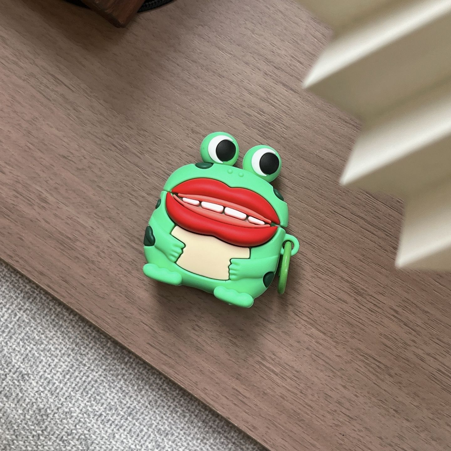 丑萌搞怪香肠嘴青蛙适用airpodspro3蓝牙保护套苹果airpods3/4耳机壳硅胶立体pro一二代软壳防摔苹果4代pro3