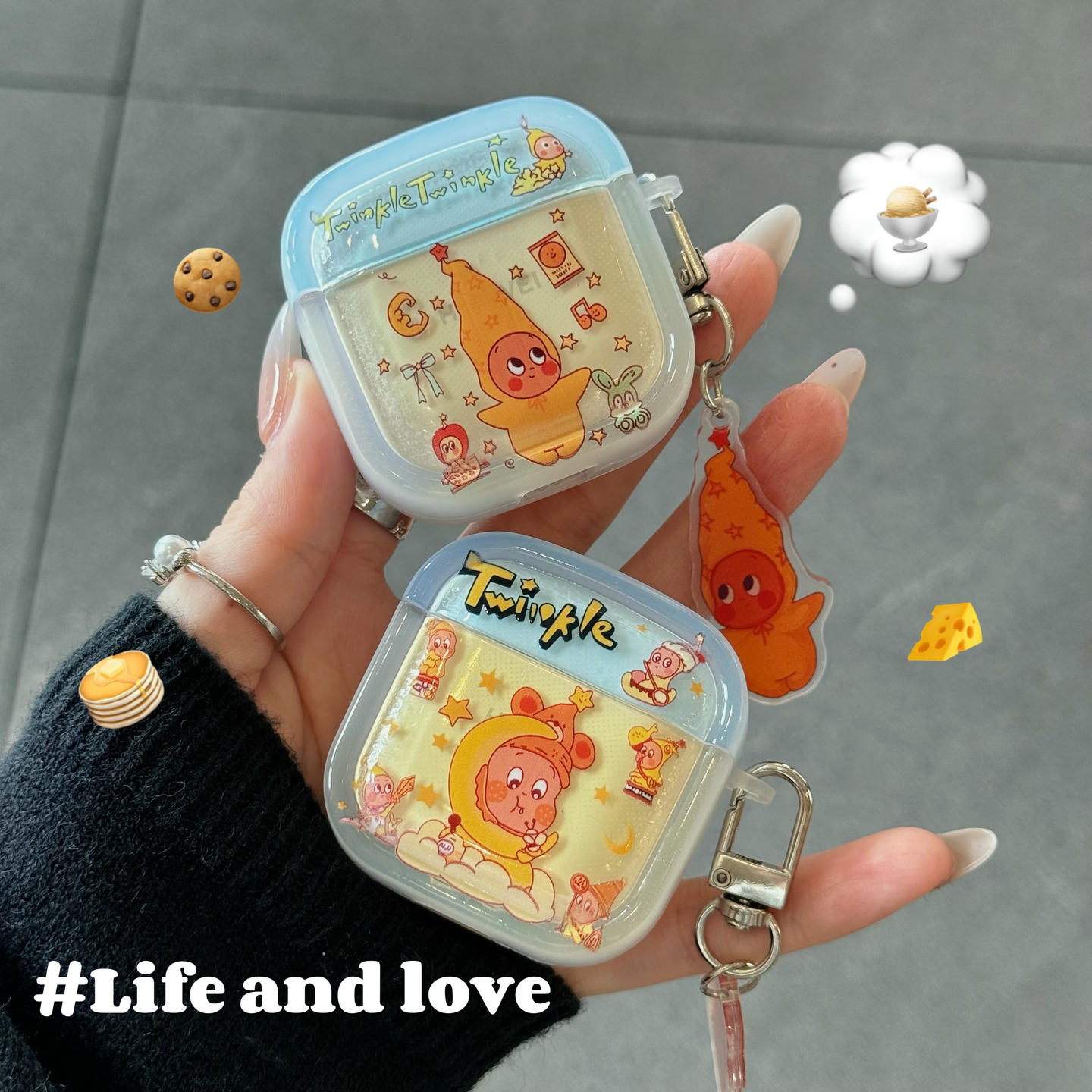 月亮小熊星星人适用华为FreeClip2夹耳式耳机壳freebuds7i保护套华为4i/5i/6i软壳pro3/pro4可爱华为se4anc女