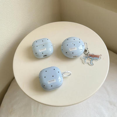 ins风波点蝴蝶结适用华为Freeclip2蓝牙耳机壳5i/6i华为freebuds7i保护套se2/se3三星3pro耳机套2pro三星FE女