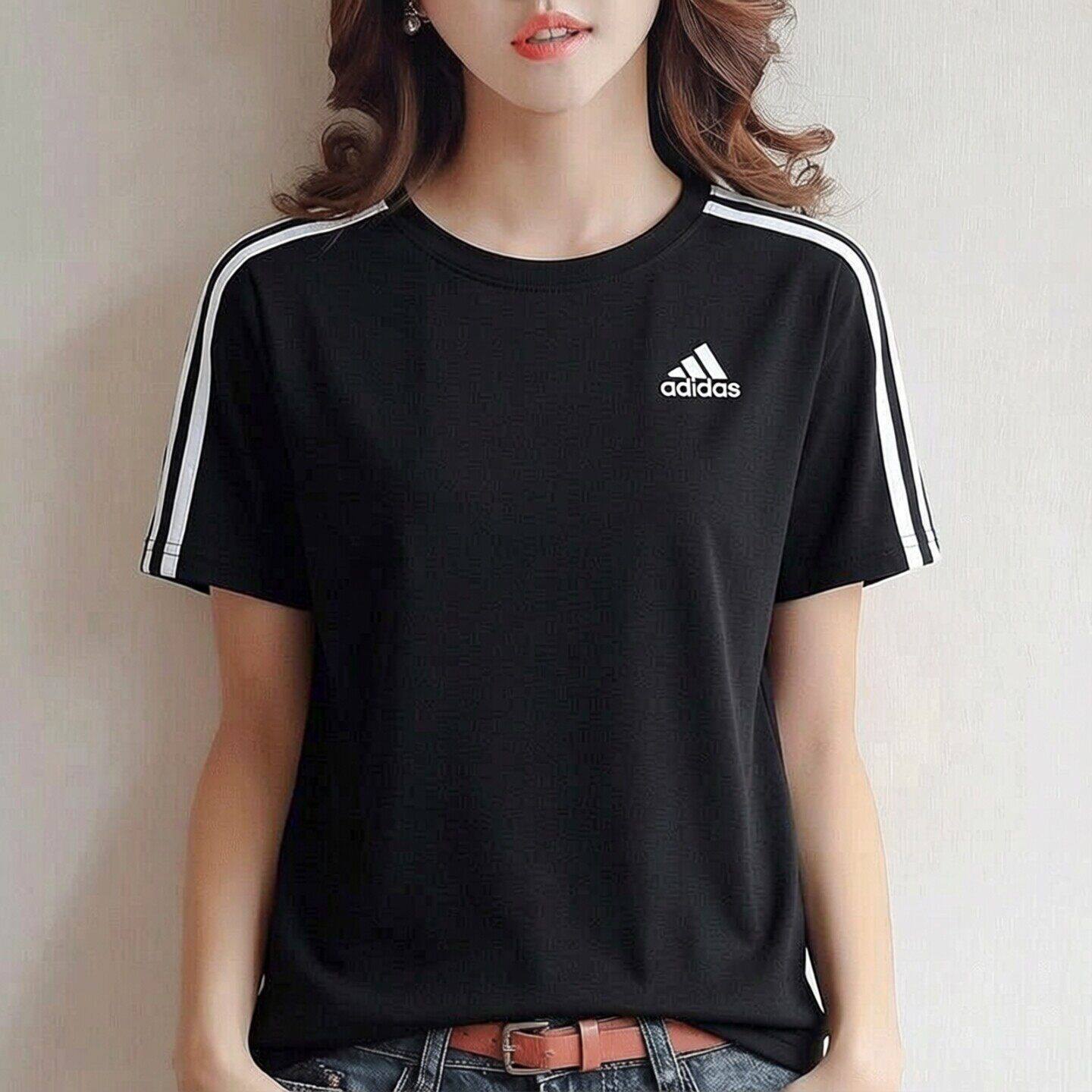 Adidas圆领短袖T恤女夏季