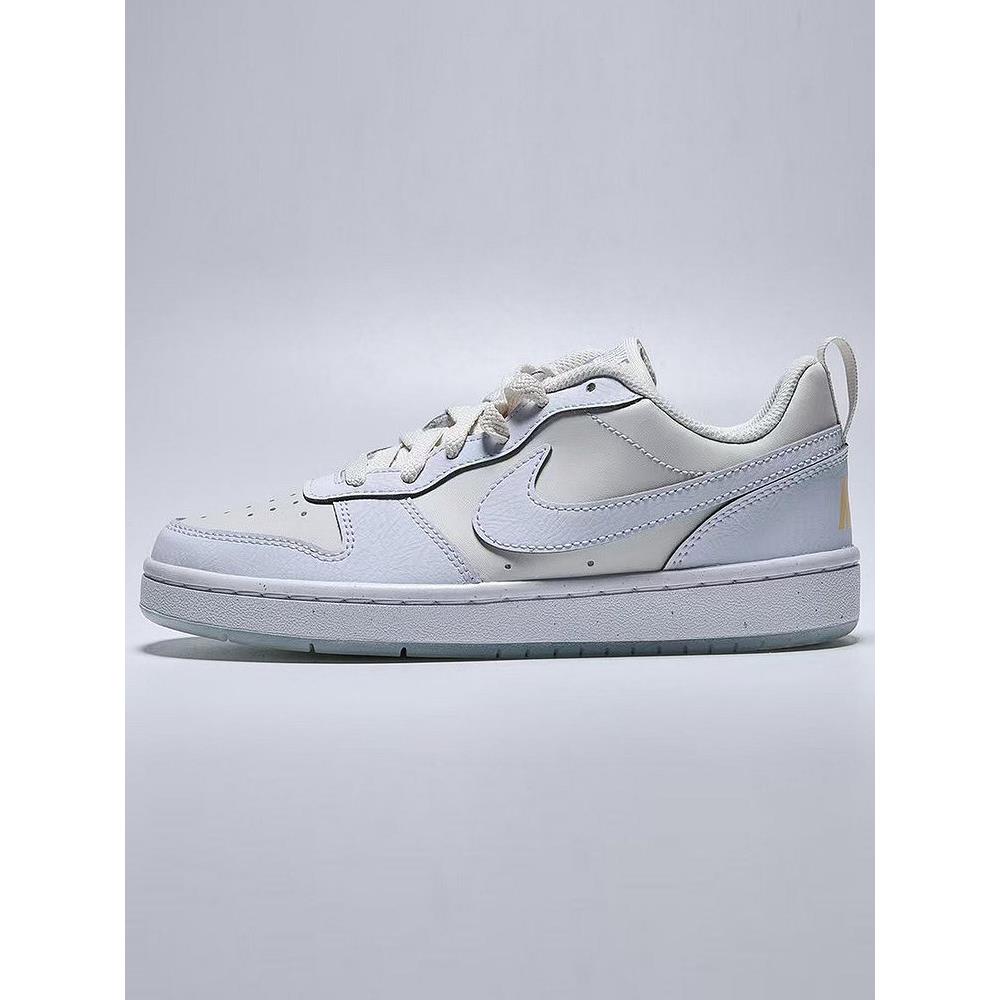 NIKE耐克女鞋浅蓝白水晶底COURT BOROUGH大童休闲板鞋IH4519-001