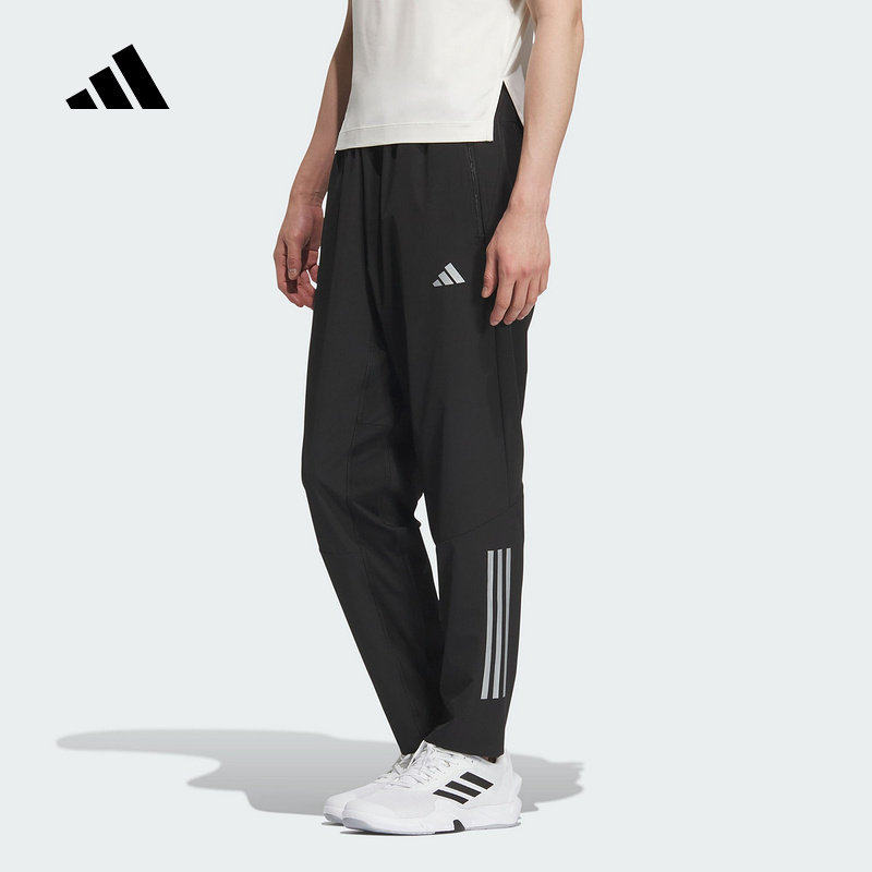 adidas阿迪达斯速干训练梭织运动健身裤男清风面料长裤透气KE3