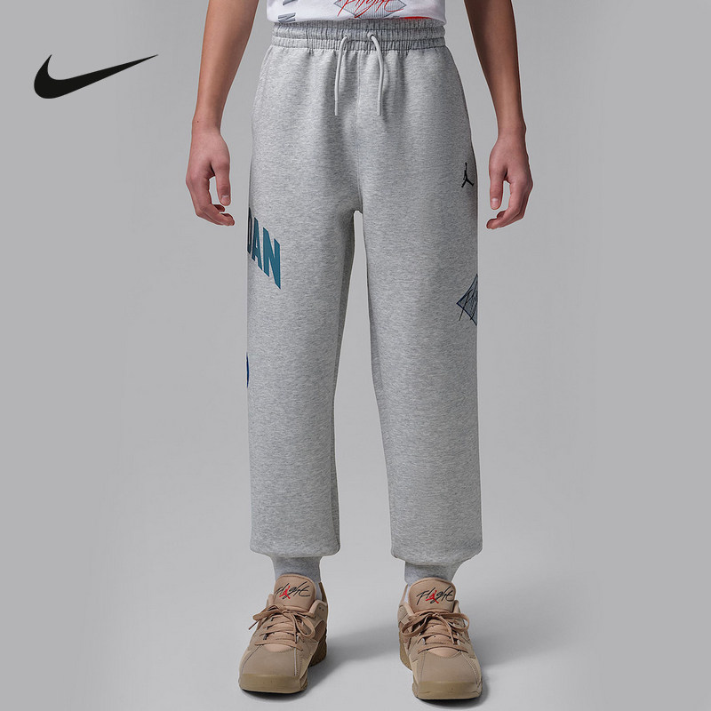 Nike耐克男童运动束脚裤休闲裤舒适跑步健身百搭长裤IU5389-019