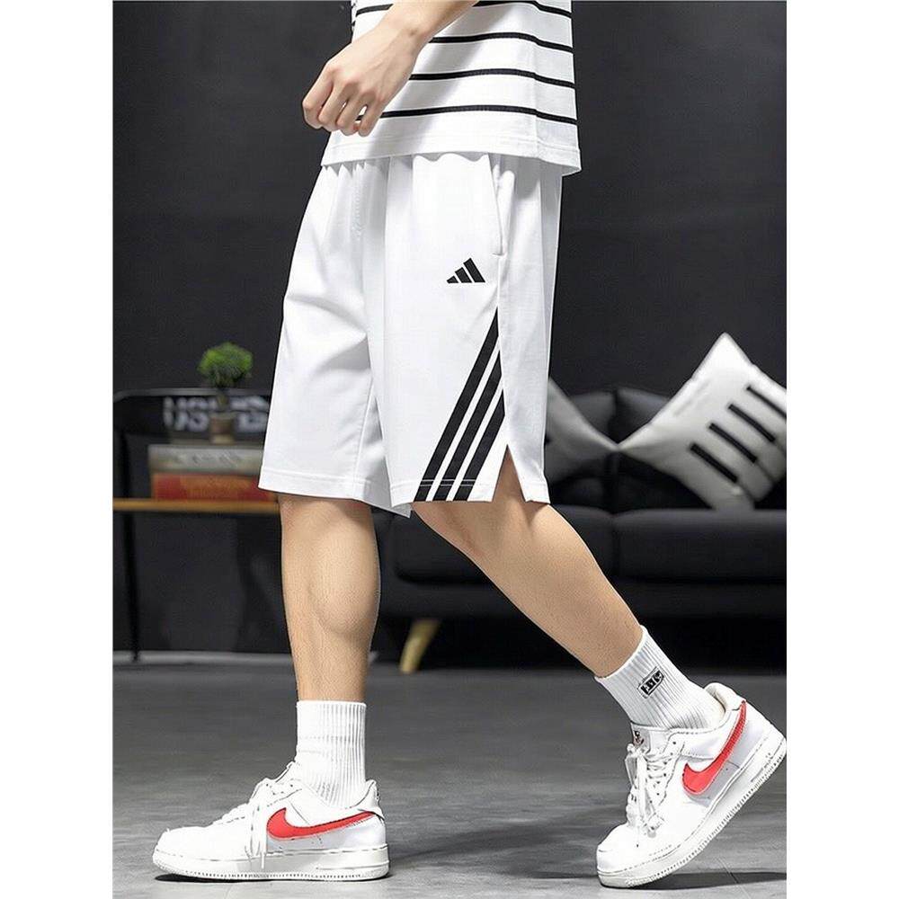 Adidas白色短裤男夏季新