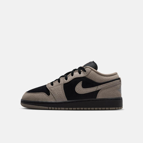 Jordan耐克女鞋AJ1摩卡棕黑复古低帮板鞋大童鞋篮球鞋IB7111-005