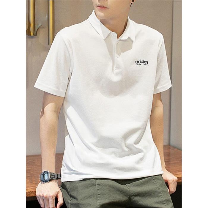 Adidas翻领短袖男夏季新