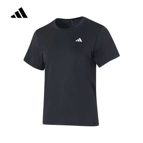 adidas阿迪达斯速干健身训练运动上衣26春女简约短袖T恤 KU8737